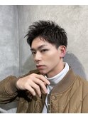 ツーブロ刈り上げアップバング