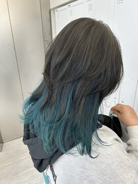 ビューナゴヤ 名駅(VIEW NAGOYA) ウルフカット/インナーカラー/似合わせカット/フェミニンロング