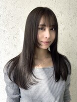 シーン(seen)&nbsp;◎小顔 美髪 暗髪グレージュ ワンカール フェイスレイヤーカット