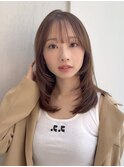 ミディアムレイヤー/レイヤー/ハッシュカット/美髪/イメチェン