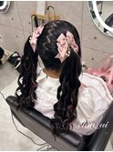 ツインテール【クランソア】ヘアメ/ヘアセット/心斎橋