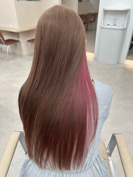 ノルン バイ シェリッシュ(Norn by sheriche) ピンクインナー/ピンクベージュ/ブリーチカラー