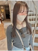 透明感カラー×ロング