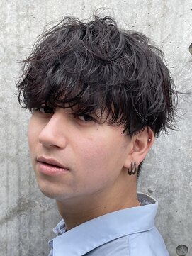 フィフス 原宿(fifth) 原宿緩めツイストスパイラルパーマメンズカットラウンドマッシュ