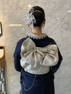 振袖着付け＋ヘアセット　　　京都　祇園　東山区　蹴上駅