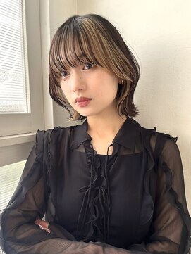 ニューヨークニューヨーク イオンスタイル東淀川店(NYNY) レイヤーボブ×インナーカラーフェイスフレーミング