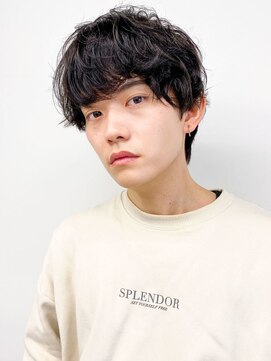 ムード マグ レーベル 南松本(MOOD Mag Label) 20代◎刈り上げないルーズパーマ×ツイスパ◎モテ髪マッシュ