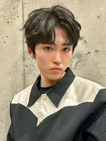 ヘアーアンドメイク ファット(Hair&Make PHAT)&nbsp;黒髪ニュアンスパーマセンターパート似合わせカット20代30代40代