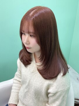 エラ(Ella) ブリーチなしWカラーorange pink