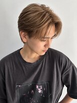 ルトワフクロマチ(Lutowa Fukuromachi)&nbsp;リバースセンターパート/ニュアンスウルフ/ダウンバング/メンズ
