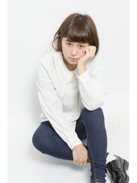 キープへアデザイン(keep hair design) 【keep hair design】エアリーラウンドボブ×ミントアッシュ