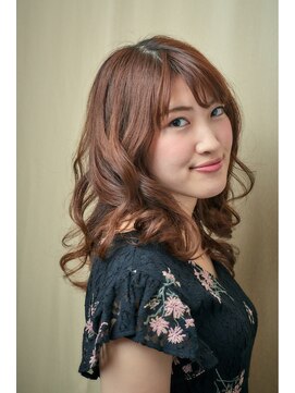 アイルビーヘア(I'll b hair) 【下北沢＊I'll b hair＊】斜めバング★くびれウエーブ