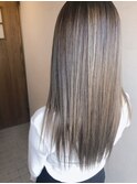 ロングレイヤー激細ハイライト