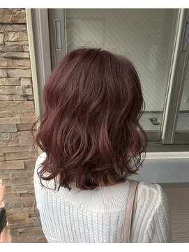 エイト 溝の口店(EIGHT) 【EIGHT溝の口】お客様スタイル_デザインカラー切りっぱなしボブ