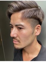 ヘアーリゾート マッシブ 大宮(MASSIVE) 七三オールバックかき上げヘアツーブロック MASSIVE大宮