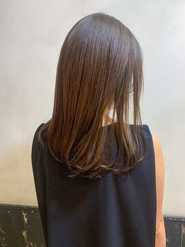 オーストヘアー リュウール(Aust hair Lueur) 【メルティカラー】ショコラベージュ×ストレートワンカール　K