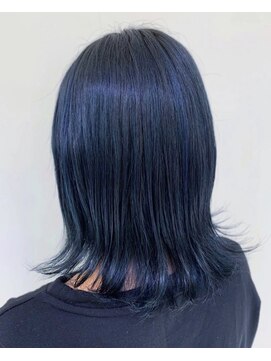 アース コアフュールボーテ 東松山店(EARTH coiffure beaute) ダークオーシャンブルーカラー
