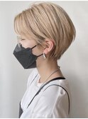 【morio 原宿】外国人風カラー ショート ハイトーン