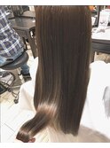 チャコールグレー×ロング