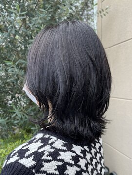 ピンキーウエスト ダークパープルくびれヘア