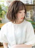 ■オン眉くせ毛風ボブウルフこなれミディ208★川口20代30代40代
