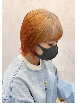 ディーン 名駅店(DEAN) ブリーチカラー　ベージュカラーオレンジカラー