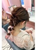 ~結婚式 ブライダル ヘアセット 編みおろし~【大阪 梅田】