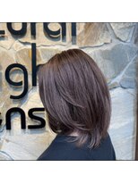 ナチュラルハイセンス 本店(natural high sense) ナチュラルレイヤーミディ×ラベンダー 似合わせカット/町屋駅