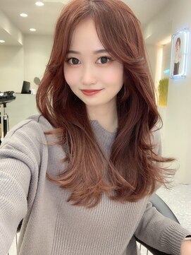 ロンド マーレ 天神大名店(Lond mare) デザインカラー/レイヤーカット/ウェットヘア/オリーブベージュ