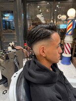 ルドローブラントオオサカ(LUDLOW BLUNT Osaka)&nbsp;【LUDLOW BLUNT】スキンフェードカット 七三分け サイドパート