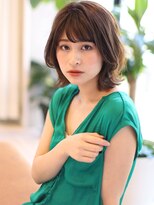 グランド(GRAND)&nbsp;大人かわいい/ひし形/ココアブラウン/フリンジウェーブ