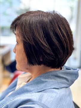 ヘアークリアー 春日部 ミセス 大人かわいい40代50代60代ショートボブスタイル