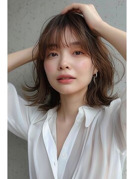 ラナ 新宿(lana) ボブ/外ハネ/切りっぱなし/シースルーバング【lana hair 新宿】