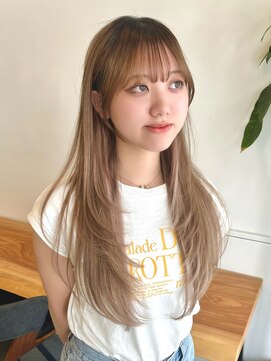 ビューエヒメ(VIEW EHIME) 小顔可愛いレイヤーカット×アッシュカラー10代20代30代