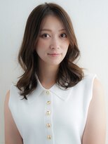 ニーフ 恵比寿(neaf)&nbsp;セミロング　レイヤーカット　ミセス　レイヤー　コンサバ