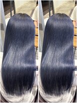 ローリン(Rolling)&nbsp;【LINA】10代/20代/セミロング/ネイビーブルー/天神大名