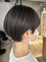 エリマ 調布(elima)&nbsp;レディースコンパクトショート黒髪ワンカラーブルーブラック