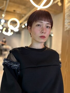 ウォームブラウン×オン眉ショート【本多身和子】