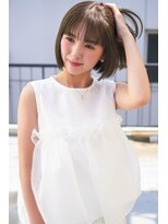 ローレル(Laurel)&nbsp;Laurel心斎橋○ブリーチなしブルーグレー×大人ボブ