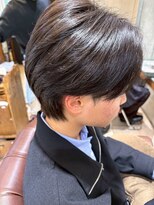 エール 生駒(aile Total Beauty Salon)&nbsp;センターパート×メンズショート清潔感