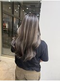 コントラストハイライト×アッシュグレージュ