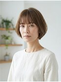 白髪ぼかしハイライト/前髪あり/ショートボブ
