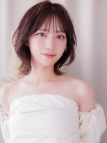 カバーヘア ブリス 大宮西口(COVER HAIR bliss)&nbsp;ひし形レイヤーハッシュカットブリーチなしピンクブラウン20代a