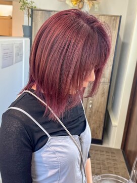 アムレヘアーエタ(amule hair eta) 【amule hair eta】ボルドールビー髪質改善ダブルカラー