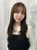 ミニヨン バイ ハピネス 高の原店(mignon by Happiness) ワンカール/ブリーチなし/顔まわり/ベージュブラウン/レイヤー