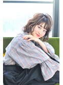 オン眉王道切りっぱなしボブ