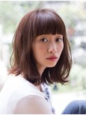 【若井】ぱっつん前髪外ハネミディ