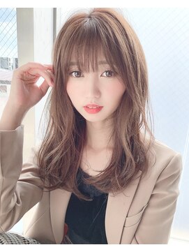 アリスバイアフロート 自由が丘(ALICe by AFLOAT) レイヤークアンクヘア(エアリーミディ黒髪ホワイトアッシュ)