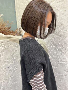 カモン(CAMON) お顔周りのハイライト×アッシュグレージュ