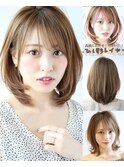 ロングヒット大人気★ふわっとひし形小顔効果レイヤー　京佳